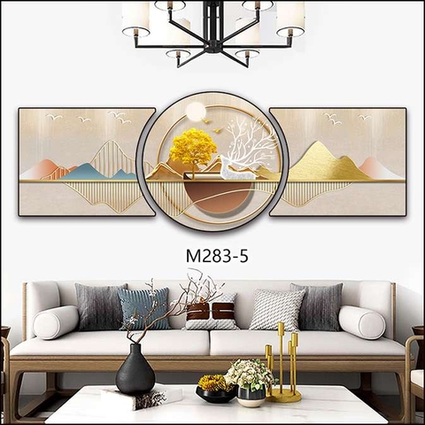 Bộ 3 Tranh Tròn Khuyết | Tranh Ngọc Việt - Đắk Lắk | Tranh Ngọc Việt - Xưởng Tranh Đẹp Buôn Ma Thuột (BMT) DakLak