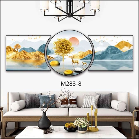 Bộ 3 Tranh Tròn Khuyết | Tranh Ngọc Việt - Đắk Lắk | Tranh Ngọc Việt - Xưởng Tranh Đẹp Buôn Ma Thuột (BMT) DakLak