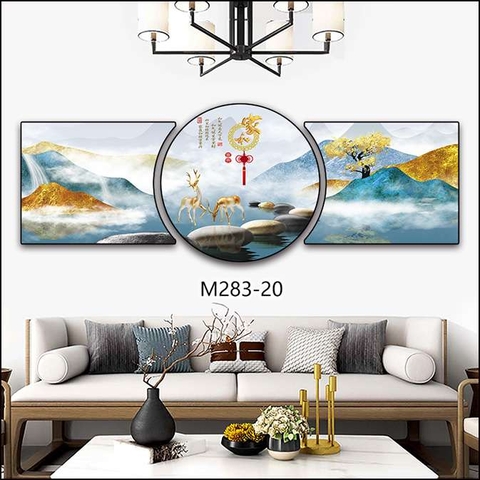 Bộ 3 Tranh Tròn Khuyết | Tranh Ngọc Việt - Đắk Lắk | Tranh Ngọc Việt - Xưởng Tranh Đẹp Buôn Ma Thuột (BMT) DakLak