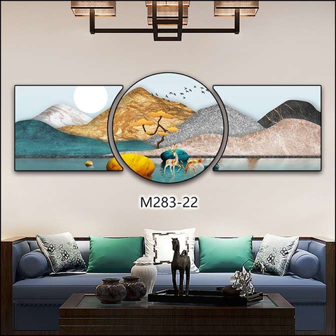 Bộ 3 Tranh Tròn Khuyết | Tranh Ngọc Việt - Đắk Lắk | Tranh Ngọc Việt - Xưởng Tranh Đẹp Buôn Ma Thuột (BMT) DakLak