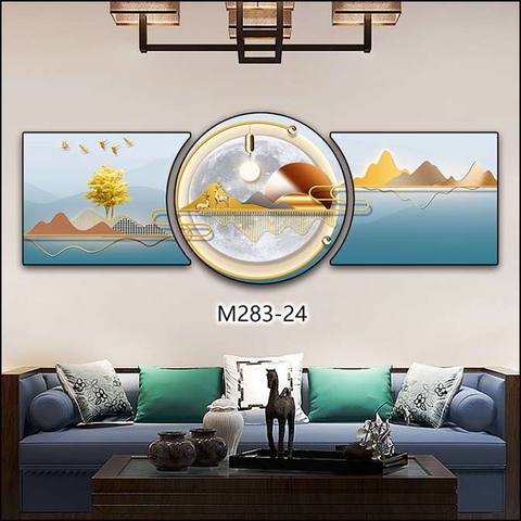 Bộ 3 Tranh Tròn Khuyết | Tranh Ngọc Việt - Đắk Lắk | Tranh Ngọc Việt - Xưởng Tranh Đẹp Buôn Ma Thuột (BMT) DakLak