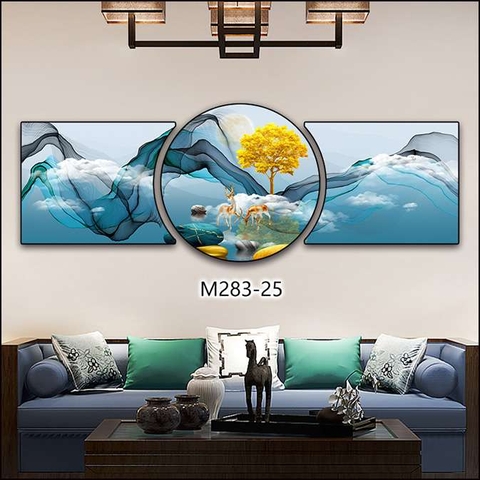 Bộ 3 Tranh Tròn Khuyết | Tranh Ngọc Việt - Đắk Lắk | Tranh Ngọc Việt - Xưởng Tranh Đẹp Buôn Ma Thuột (BMT) DakLak