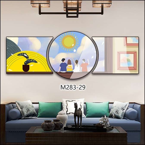 Bộ 3 Tranh Tròn Khuyết | Tranh Ngọc Việt - Đắk Lắk | Tranh Ngọc Việt - Xưởng Tranh Đẹp Buôn Ma Thuột (BMT) DakLak