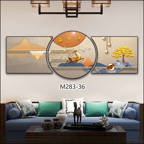 Bộ 3 Tranh Tròn Khuyết | Tranh Ngọc Việt - Đắk Lắk | Tranh Ngọc Việt - Xưởng Tranh Đẹp Buôn Ma Thuột (BMT) DakLak