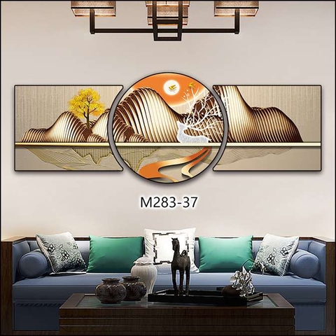 Bộ 3 Tranh Tròn Khuyết | Tranh Ngọc Việt - Đắk Lắk | Tranh Ngọc Việt - Xưởng Tranh Đẹp Buôn Ma Thuột (BMT) DakLak