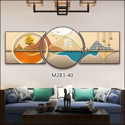 Bộ 3 Tranh Tròn Khuyết | Tranh Ngọc Việt - Đắk Lắk | Tranh Ngọc Việt - Xưởng Tranh Đẹp Buôn Ma Thuột (BMT) DakLak