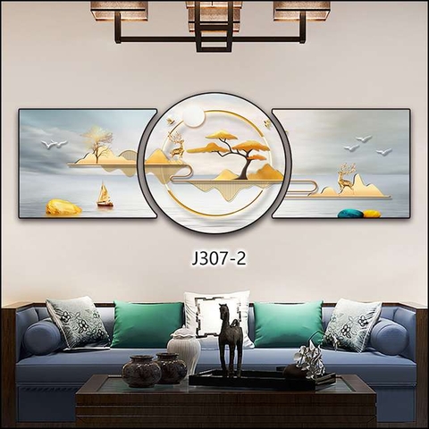 Bộ 3 Tranh Tròn Khuyết | Tranh Ngọc Việt - Đắk Lắk | Tranh Ngọc Việt - Xưởng Tranh Đẹp Buôn Ma Thuột (BMT) DakLak