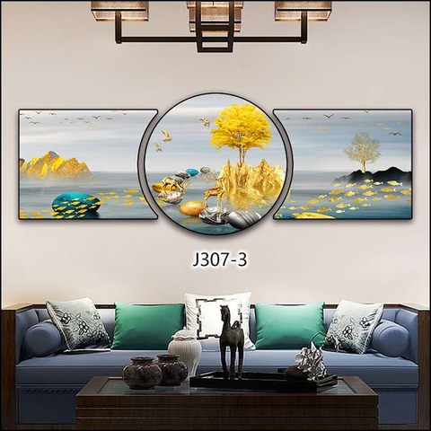Bộ 3 Tranh Tròn Khuyết | Tranh Ngọc Việt - Đắk Lắk | Tranh Ngọc Việt - Xưởng Tranh Đẹp Buôn Ma Thuột (BMT) DakLak