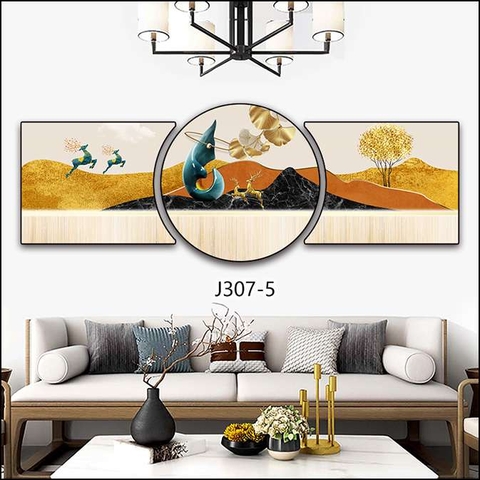 Bộ 3 Tranh Tròn Khuyết | Tranh Ngọc Việt - Đắk Lắk | Tranh Ngọc Việt - Xưởng Tranh Đẹp Buôn Ma Thuột (BMT) DakLak