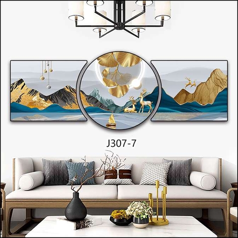 Bộ 3 Tranh Tròn Khuyết | Tranh Ngọc Việt - Đắk Lắk | Tranh Ngọc Việt - Xưởng Tranh Đẹp Buôn Ma Thuột (BMT) DakLak