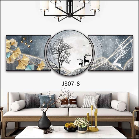 Bộ 3 Tranh Tròn Khuyết | Tranh Ngọc Việt - Đắk Lắk | Tranh Ngọc Việt - Xưởng Tranh Đẹp Buôn Ma Thuột (BMT) DakLak