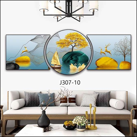 Bộ 3 Tranh Tròn Khuyết | Tranh Ngọc Việt - Đắk Lắk | Tranh Ngọc Việt - Xưởng Tranh Đẹp Buôn Ma Thuột (BMT) DakLak