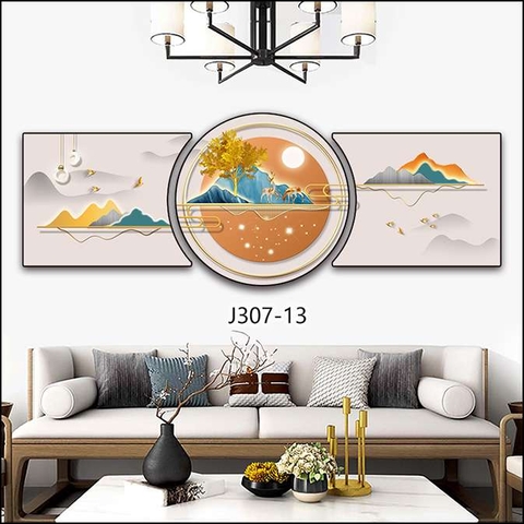 Bộ 3 Tranh Tròn Khuyết | Tranh Ngọc Việt - Đắk Lắk | Tranh Ngọc Việt - Xưởng Tranh Đẹp Buôn Ma Thuột (BMT) DakLak