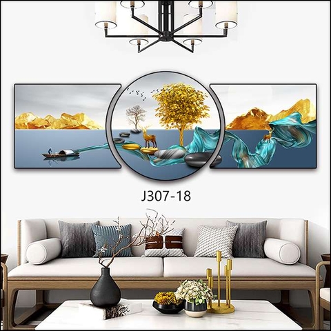 Bộ 3 Tranh Tròn Khuyết | Tranh Ngọc Việt - Đắk Lắk | Tranh Ngọc Việt - Xưởng Tranh Đẹp Buôn Ma Thuột (BMT) DakLak