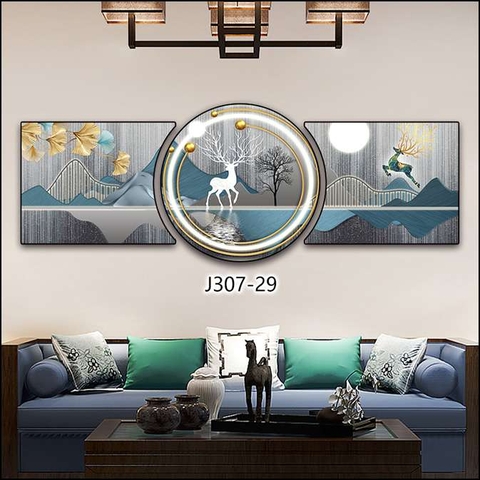 Bộ 3 Tranh Tròn Khuyết | Tranh Ngọc Việt - Đắk Lắk | Tranh Ngọc Việt - Xưởng Tranh Đẹp Buôn Ma Thuột (BMT) DakLak