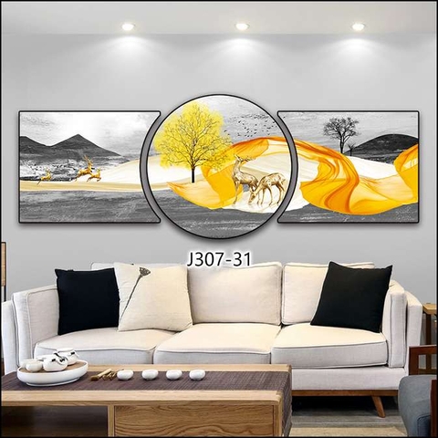 Bộ 3 Tranh Tròn Khuyết | Tranh Ngọc Việt - Đắk Lắk | Tranh Ngọc Việt - Xưởng Tranh Đẹp Buôn Ma Thuột (BMT) DakLak