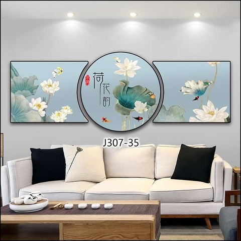 Bộ 3 Tranh Tròn Khuyết | Tranh Ngọc Việt - Đắk Lắk | Tranh Ngọc Việt - Xưởng Tranh Đẹp Buôn Ma Thuột (BMT) DakLak