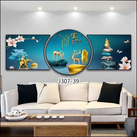 Bộ 3 Tranh Tròn Khuyết | Tranh Ngọc Việt - Đắk Lắk | Tranh Ngọc Việt - Xưởng Tranh Đẹp Buôn Ma Thuột (BMT) DakLak