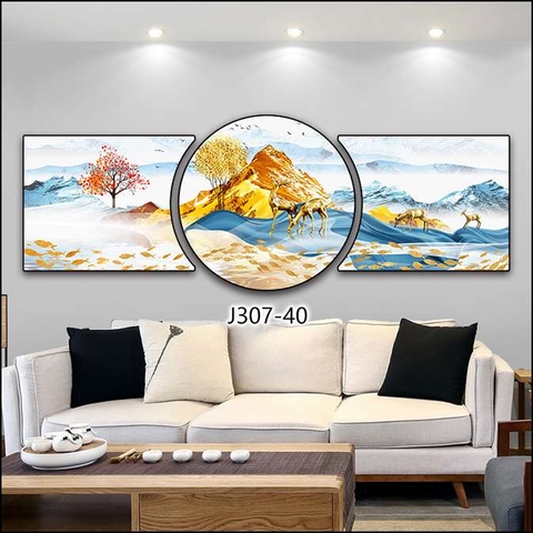 Bộ 3 Tranh Tròn Khuyết | Tranh Ngọc Việt - Đắk Lắk | Tranh Ngọc Việt - Xưởng Tranh Đẹp Buôn Ma Thuột (BMT) DakLak