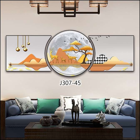 Bộ 3 Tranh Tròn Khuyết | Tranh Ngọc Việt - Đắk Lắk | Tranh Ngọc Việt - Xưởng Tranh Đẹp Buôn Ma Thuột (BMT) DakLak