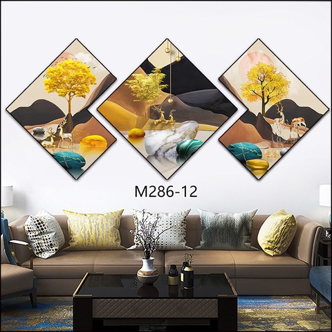 Bộ 3 Tranh Thoi Khuyết | Tranh Ngọc Việt - Đắk Lắk | Tranh Ngọc Việt - Xưởng Tranh Đẹp Buôn Ma Thuột (BMT) DakLak