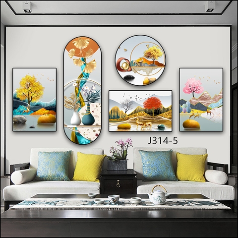 Bộ 5 Tranh Mới Đẹp | Tranh Ngọc Việt - Đắk Lắk | Tranh Ngọc Việt - Xưởng Tranh Đẹp Buôn Ma Thuột (BMT) DakLak