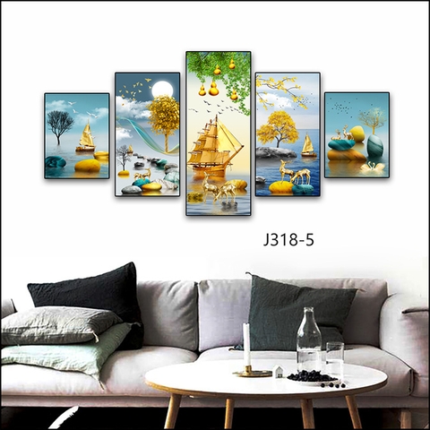 Bộ 5 Tranh Mới Đẹp | Tranh Ngọc Việt - Đắk Lắk | Tranh Ngọc Việt - Xưởng Tranh Đẹp Buôn Ma Thuột (BMT) DakLak