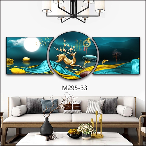 Bộ 3 Tranh Tròn Khuyết | Tranh Ngọc Việt - Đắk Lắk | Tranh Ngọc Việt - Xưởng Tranh Đẹp Buôn Ma Thuột (BMT) DakLak