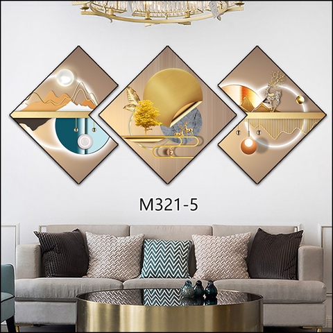 Bộ 3 Tranh Thoi Khuyết | Tranh Ngọc Việt - Đắk Lắk | Tranh Ngọc Việt - Xưởng Tranh Đẹp Buôn Ma Thuột (BMT) DakLak