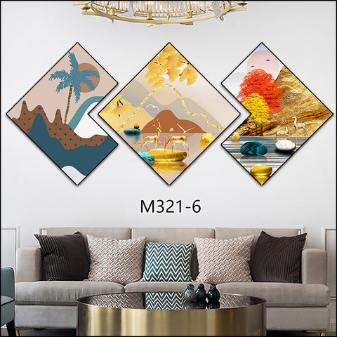 Bộ 3 Tranh Thoi Khuyết | Tranh Ngọc Việt - Đắk Lắk | Tranh Ngọc Việt - Xưởng Tranh Đẹp Buôn Ma Thuột (BMT) DakLak