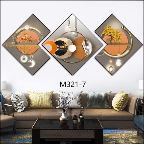 Bộ 3 Tranh Thoi Khuyết | Tranh Ngọc Việt - Đắk Lắk | Tranh Ngọc Việt - Xưởng Tranh Đẹp Buôn Ma Thuột (BMT) DakLak