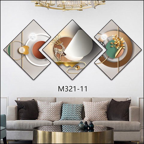 Bộ 3 Tranh Thoi Khuyết | Tranh Ngọc Việt - Đắk Lắk | Tranh Ngọc Việt - Xưởng Tranh Đẹp Buôn Ma Thuột (BMT) DakLak