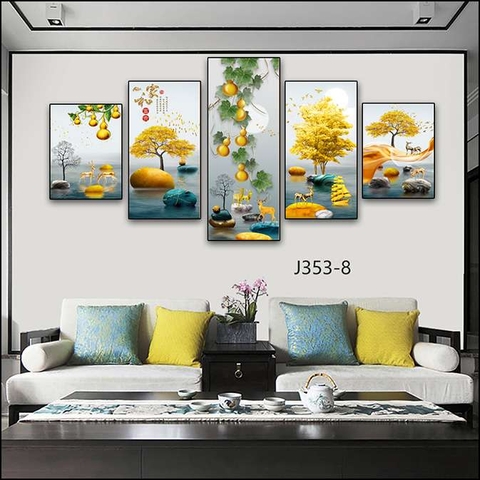 Bộ 5 Tranh Mới Đẹp | Tranh Ngọc Việt - Đắk Lắk | Tranh Ngọc Việt - Xưởng Tranh Đẹp Buôn Ma Thuột (BMT) DakLak