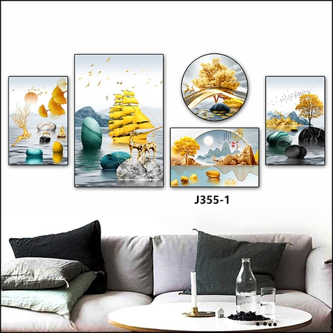 Bộ 5 Tranh Mới Đẹp | Tranh Ngọc Việt - Đắk Lắk | Tranh Ngọc Việt - Xưởng Tranh Đẹp Buôn Ma Thuột (BMT) DakLak