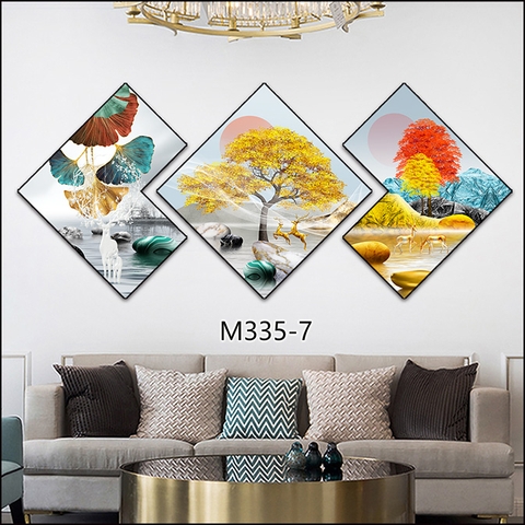 Bộ 3 Tranh Thoi Khuyết | Tranh Ngọc Việt - Đắk Lắk | Tranh Ngọc Việt - Xưởng Tranh Đẹp Buôn Ma Thuột (BMT) DakLak