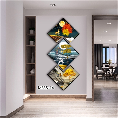 Bộ 3 Tranh Thoi Khuyết | Tranh Ngọc Việt - Đắk Lắk | Tranh Ngọc Việt - Xưởng Tranh Đẹp Buôn Ma Thuột (BMT) DakLak