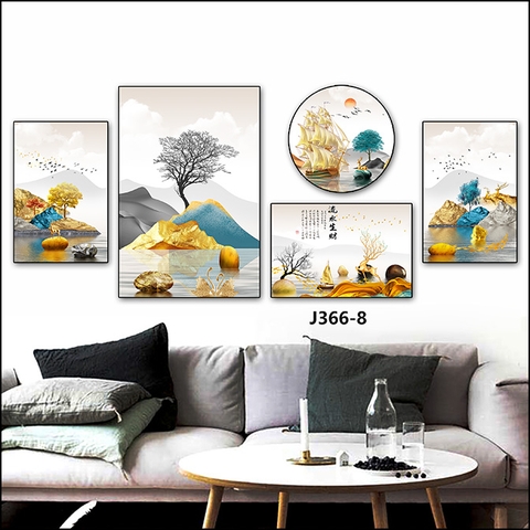 Bộ 5 Tranh Mới Đẹp | Tranh Ngọc Việt - Đắk Lắk | Tranh Ngọc Việt - Xưởng Tranh Đẹp Buôn Ma Thuột (BMT) DakLak