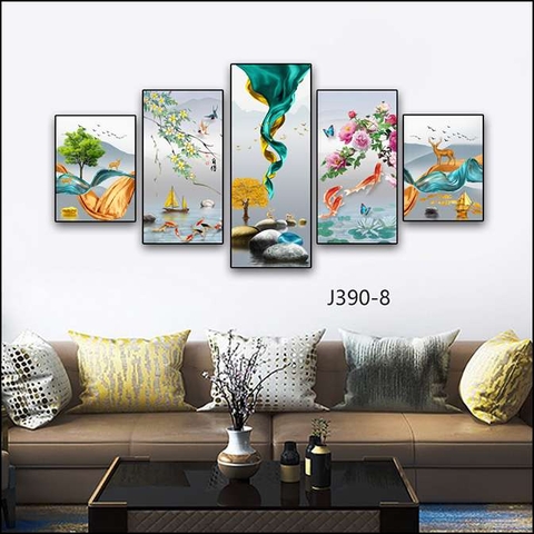 Bộ 5 Tranh Mới Đẹp | Tranh Ngọc Việt - Đắk Lắk | Tranh Ngọc Việt - Xưởng Tranh Đẹp Buôn Ma Thuột (BMT) DakLak