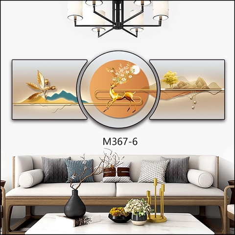 Bộ 3 Tranh Tròn Khuyết | Tranh Ngọc Việt - Đắk Lắk | Tranh Ngọc Việt - Xưởng Tranh Đẹp Buôn Ma Thuột (BMT) DakLak