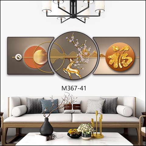 Bộ 3 Tranh Tròn Khuyết | Tranh Ngọc Việt - Đắk Lắk | Tranh Ngọc Việt - Xưởng Tranh Đẹp Buôn Ma Thuột (BMT) DakLak