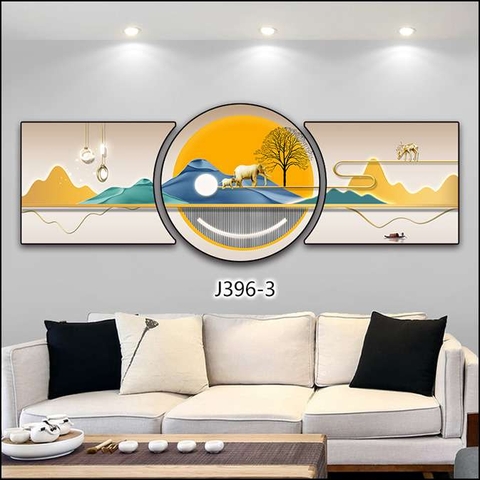 Bộ 3 Tranh Tròn Khuyết | Tranh Ngọc Việt - Đắk Lắk | Tranh Ngọc Việt - Xưởng Tranh Đẹp Buôn Ma Thuột (BMT) DakLak