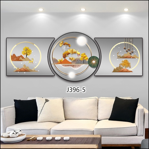 Bộ 3 Tranh Tròn Khuyết | Tranh Ngọc Việt - Đắk Lắk | Tranh Ngọc Việt - Xưởng Tranh Đẹp Buôn Ma Thuột (BMT) DakLak