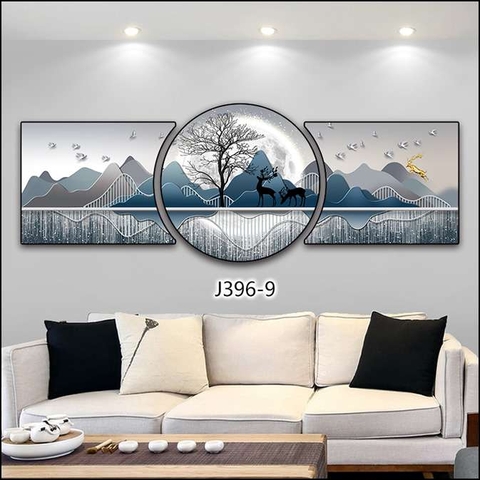 Bộ 3 Tranh Tròn Khuyết | Tranh Ngọc Việt - Đắk Lắk | Tranh Ngọc Việt - Xưởng Tranh Đẹp Buôn Ma Thuột (BMT) DakLak