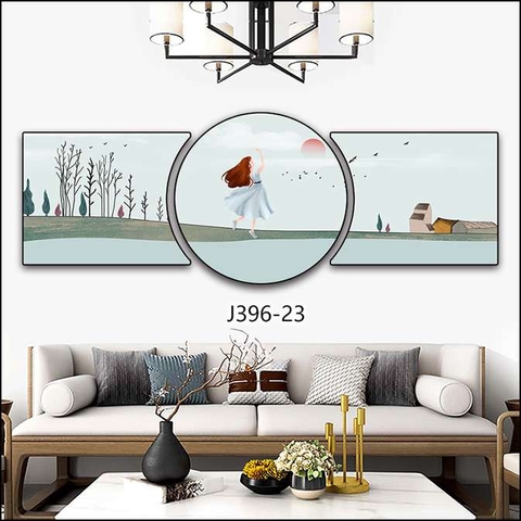 Bộ 3 Tranh Tròn Khuyết | Tranh Ngọc Việt - Đắk Lắk | Tranh Ngọc Việt - Xưởng Tranh Đẹp Buôn Ma Thuột (BMT) DakLak