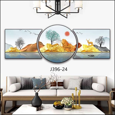 Bộ 3 Tranh Tròn Khuyết | Tranh Ngọc Việt - Đắk Lắk | Tranh Ngọc Việt - Xưởng Tranh Đẹp Buôn Ma Thuột (BMT) DakLak