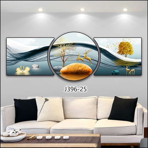 Bộ 3 Tranh Tròn Khuyết | Tranh Ngọc Việt - Đắk Lắk | Tranh Ngọc Việt - Xưởng Tranh Đẹp Buôn Ma Thuột (BMT) DakLak