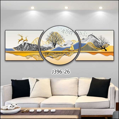 Bộ 3 Tranh Tròn Khuyết | Tranh Ngọc Việt - Đắk Lắk | Tranh Ngọc Việt - Xưởng Tranh Đẹp Buôn Ma Thuột (BMT) DakLak