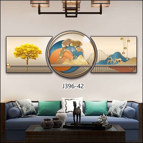 Bộ 3 Tranh Tròn Khuyết | Tranh Ngọc Việt - Đắk Lắk | Tranh Ngọc Việt - Xưởng Tranh Đẹp Buôn Ma Thuột (BMT) DakLak