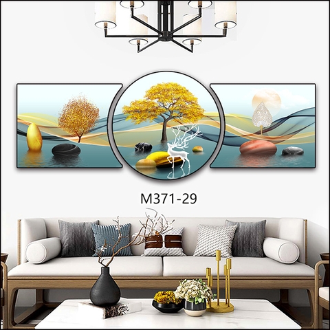 Bộ 3 Tranh Tròn Khuyết | Tranh Ngọc Việt - Đắk Lắk | Tranh Ngọc Việt - Xưởng Tranh Đẹp Buôn Ma Thuột (BMT) DakLak