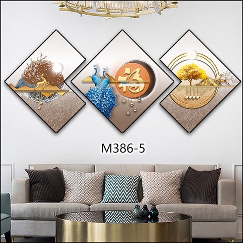 Bộ 3 Tranh Thoi Khuyết | Tranh Ngọc Việt - Đắk Lắk | Tranh Ngọc Việt - Xưởng Tranh Đẹp Buôn Ma Thuột (BMT) DakLak